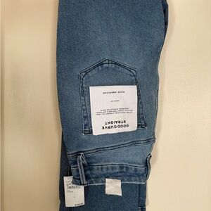 Good American Women’s Denim Curve Straight Jeans